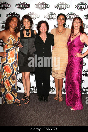 Erika Ringor, Traci Dinwiddie, Directeur Nicole Conn Necar Zadegan, et Mary Wells le Los Angeles Premiere de 'Elena irréversible" Banque D'Images