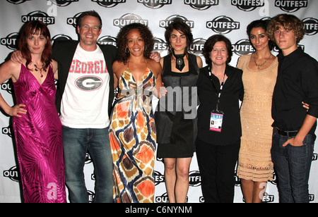 Mary Wells, Gary Semaines, Erika Ringor, Traci Dinwiddie, Directeur Nicole Conn Necar Zadegan, Connor Kramme et le Los Angeles Banque D'Images