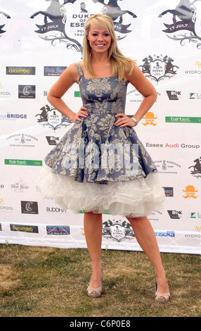 Liz McClarnon Duc d'Essex Polo Trophy de Gaynes Park dans l'Essex, en Angleterre - 17.07.10 Vince Maher Banque D'Images