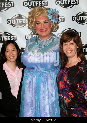 Kim Yutani, Momma et Kirsten Schaffer 28e Festival annuel du film Outfest, projection de gala soirée de clôture de "porc" tenu à la Banque D'Images