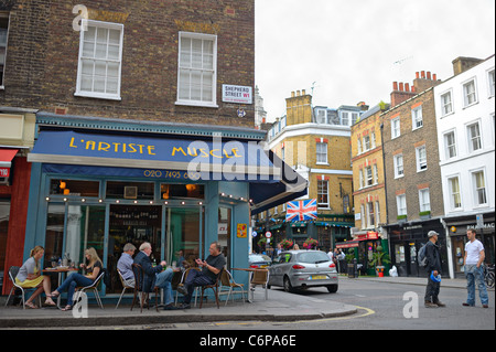 Shepherd Street Market, Mayfair, Westminster, Londres, Angleterre, Royaume-Uni, Europe Banque D'Images