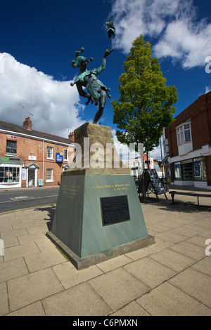 Le Jester bronze statue à la Stratford upon Avon Warwickshire Angleterre UK Banque D'Images