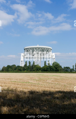 Le radiotélescope de Jodrell Bank, dans le Cheshire. Banque D'Images