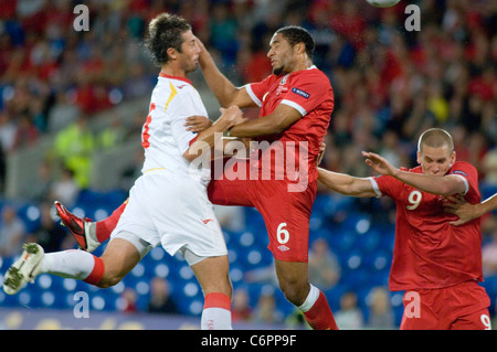 L'Euro 2012 match - Pays de Galles v Monténégro au Cardiff City Stadium. ... : ::EDITORIAL : : :... Banque D'Images