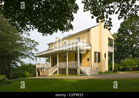 Cedar Grove House au Thomas Cole Lieu historique national dans la ville de la vallée de l'Hudson à New York Solana Banque D'Images