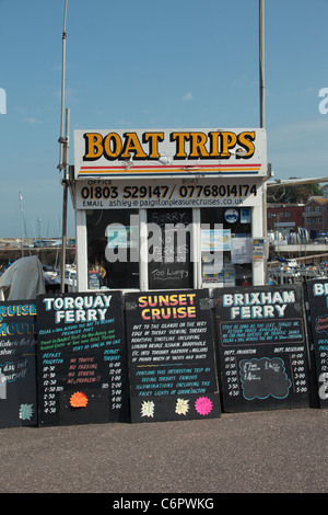 Des excursions en bateau de pêche et de plaisance de Torbay, dans le Devon, bureaux Banque D'Images