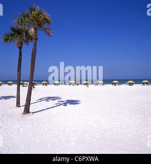 Vue sur la plage, Clearwater, Floride, États-Unis d'Amérique Banque D'Images