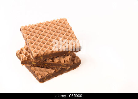 Chocolat Noisette Croquante et remplis de bonbons de wafer Banque D'Images