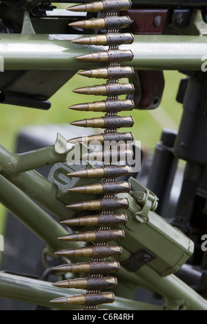 Clip de munitions de mitrailleuse Banque D'Images