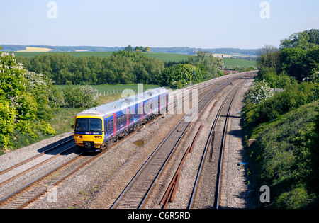 Fgw train de voyageurs le Great Western mainline Banque D'Images