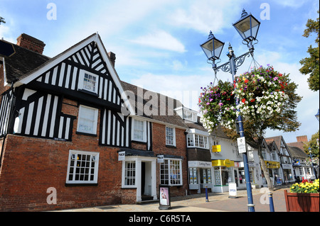 Solihull High Street, dans le West Midlands England Uk Banque D'Images