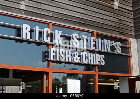 Rick Stein poissons et friterie à Falmouth, Cornwall, UK Banque D'Images