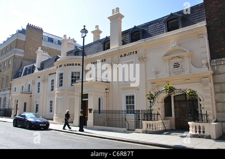 La Medical Society of London building, Chandos Street, City of Westminster, London, Greater London, Angleterre, Royaume-Uni Banque D'Images