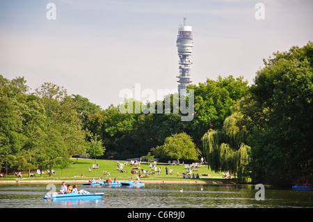 Boating Lake, Regent's Park, City of Westminster, Greater London, Angleterre, Royaume-Uni Banque D'Images