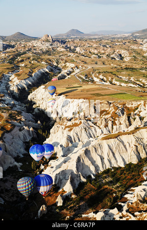 La Cappadoce, Turquie - Juin 2011 Description : les bords de la voile d'un ravin Banque D'Images