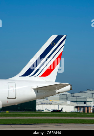 Dérive d'un appareil d'Air France montrant le logo Banque D'Images