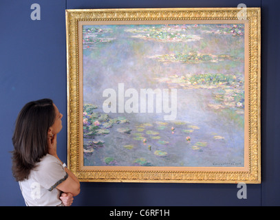 Bassin aux nymphéas de Claude Monet - 1906, évalués à 40 millions de livres d'Art Moderne et impressionniste Vente du soir le 23 juin 2010 - Communiqué Banque D'Images