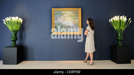 Bassin aux nymphéas de Claude Monet - 1906, évalués à 40 millions de livres d'Art Moderne et impressionniste Vente du soir le 23 juin 2010 - Communiqué Banque D'Images