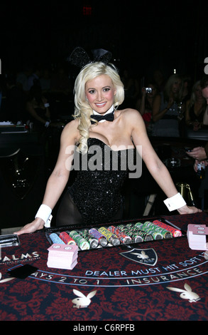 Holly Madison Club Playboy au Palms Casino Resort célèbre 50 années de le Playboy lapin Playboy Club et Las Vegas, USA - Banque D'Images