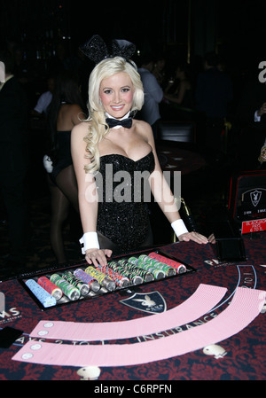 Holly Madison Club Playboy au Palms Casino Resort célèbre 50 années de le Playboy lapin Playboy Club et Las Vegas, USA - Banque D'Images