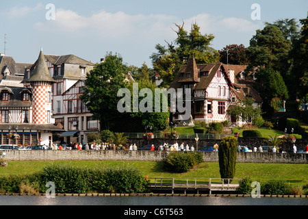 Bagnoles de l'Orne, le lac (Orne, Normandie, France). Banque D'Images