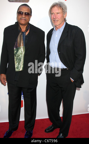 Billy Dee Williams & Harrison Ford en arriver à "l'Empire contre-attaque de bienfaisance le 30e anniversaire de l'événement tenu à l'examen préalable Banque D'Images