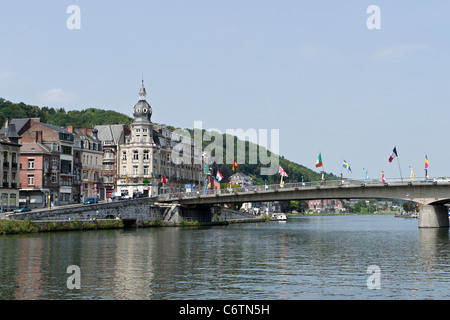 La ville Dinant, Ardennes, Belgique Banque D'Images