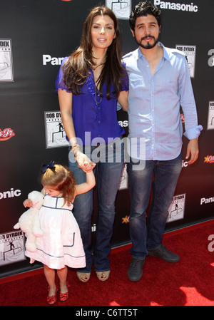 Ali Landry et Alejandro Gomez Monteverde avec Estela fille Ines Le SK8 4 un événement de la vie au bénéfice de l'Fondation Rob Dyrdek Banque D'Images