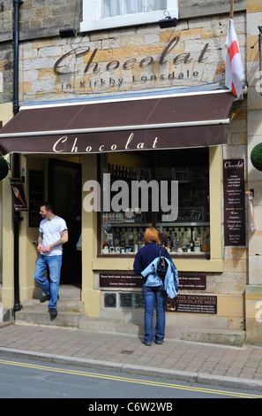 Chocolat, boutique à Kirkby Lonsdale, inspiré par le film 'Chocolat ' Banque D'Images