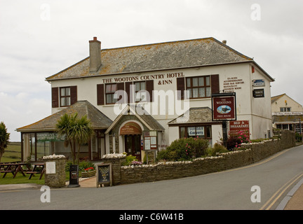 La Buchanan Arms Hotel and Inn, Tintagel, Cornwall Banque D'Images