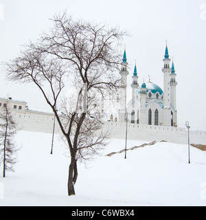 Mosquée Kul-Sharif de en hiver Banque D'Images