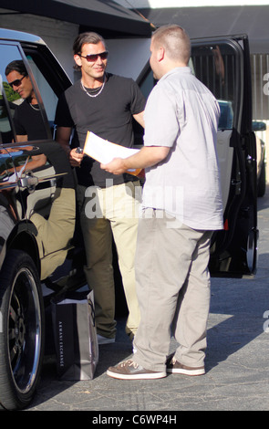 Gavin Rossdale shopping à l'Armani Exchange sur Robertson Boulevard à Los Angeles, Californie - 06.05.10 KOKOPIX Banque D'Images