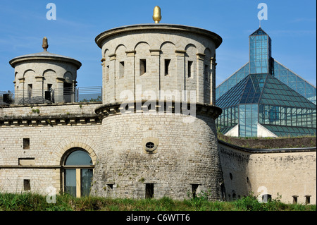 Fort Thüngen et le Grand-duc Jean Musée d'Art Moderne / Musée d'art moderne Grand-Duc Jean / Mudam à Kirchberg, Luxembourg Banque D'Images