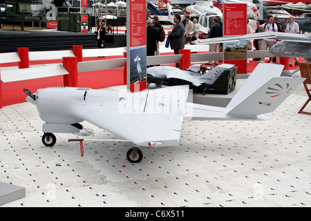 Alenia Aeronautica UAV Sentry à l'événement international de l'aéronautique de Farnborough le 23 juillet 2010 à Farnborough, Royaume-Uni. Banque D'Images