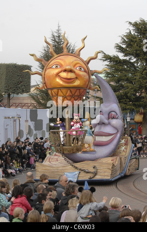 Le Saint Patricks day parade dans près de Disneyland Paris, France. ...Usage éditorial seulement... Banque D'Images