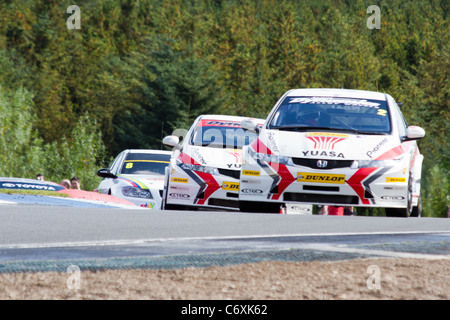 Dunlop MSA British Touring Car Championship - le circuit de course de Knockhill - 2 Matt Neil équipe Honda Racing Team 4 Septembre 2011 Banque D'Images