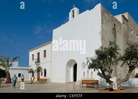 Dans la place principale de l'église de San Francisco, Majorque, Baleares, Espagne Banque D'Images