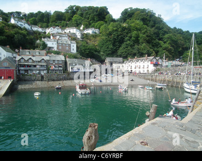 Village de Clovelly, Devon, Angleterre. Photo Tony Gale Banque D'Images