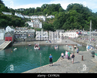 Village de Clovelly, Devon, Angleterre. Photo Tony Gale Banque D'Images