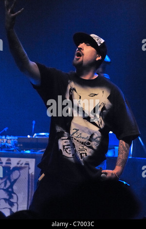 Louis Freese alias 'B-Real' de 'groupe hip-hop américain Cypress Hill" en live sur la scène du Théâtre Club mod. Toronto, Banque D'Images