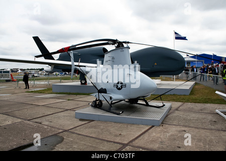 MQ-8B Fire Scout VTUAV Véhicule aérien au Farnborough International Airshow Banque D'Images