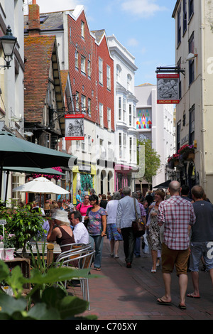 La rue George Hastings East Sussex England UK Banque D'Images