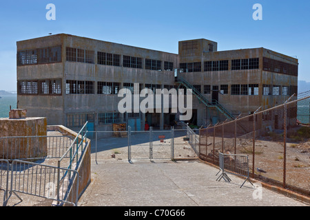 Industries, construction de modèle, la prison d'Alcatraz l'île d'Alcatraz, San Francisco Bay, California, USA. JMH5224 Banque D'Images