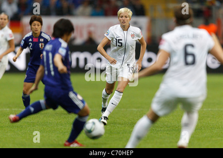 Megan Rapinoe des USA (15) en action lors de la Coupe du Monde féminine de la fifa finale contre le Japon, le 17 juillet 2011. Banque D'Images