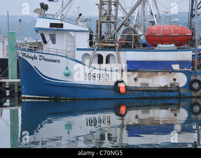 Bateaux de pêche du pétoncle a accosté à Digby, en Nouvelle-Écosse, Canada. Banque D'Images