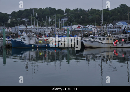 Bateaux de pêche du pétoncle a accosté à Digby, en Nouvelle-Écosse, Canada. Banque D'Images