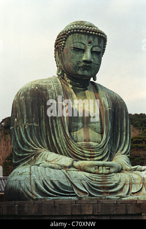 Le Grand Bouddha (Daibutsu), Kamakura, Japon Banque D'Images