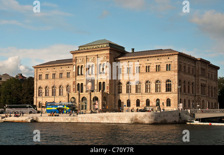 Musée national sur le côté sud de Blasieholmen à Stockholm, Suède Banque D'Images
