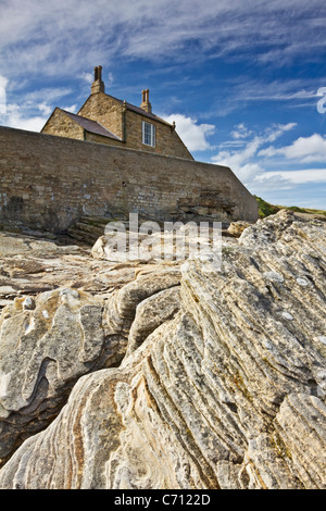 Howick Maison de bain sur la côte de Northumberland près du village de Craster. Il est maintenant loué comme maison de vacances Banque D'Images