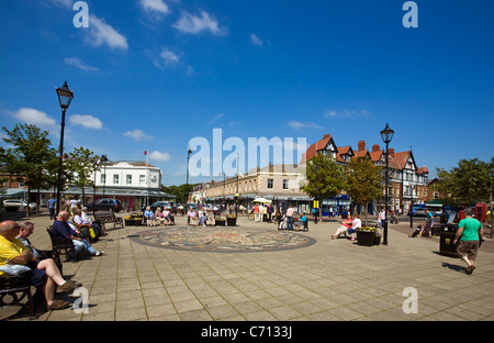 Lytham piazza et mosaïque Banque D'Images